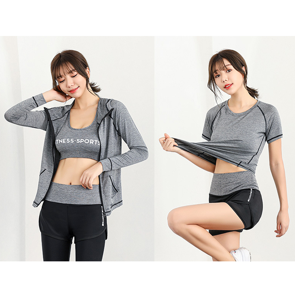여자마라톤복장 런닝 러닝 마라톤 헬스 런닝복 러닝복 5종 세트 - 상세 이미지 2