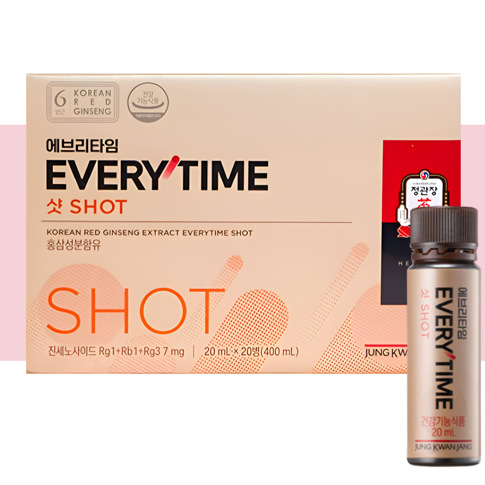 에브리타임 샷 정관장 홍삼정 애브리타임 20병X1개