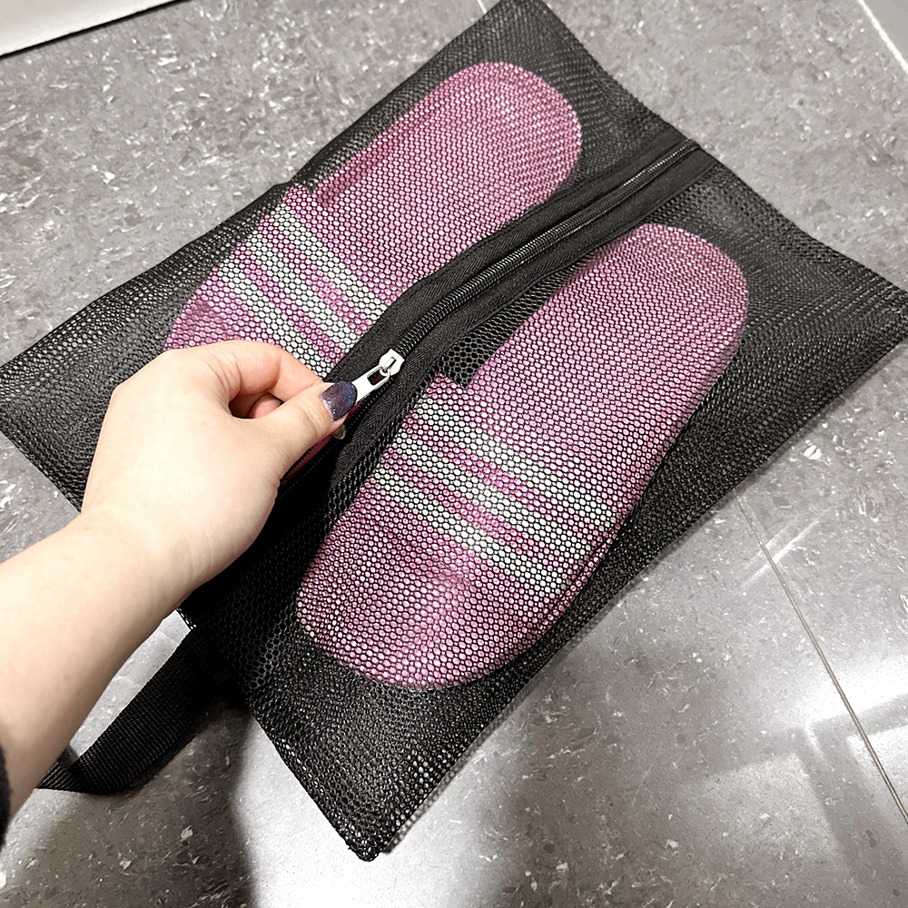 메쉬 비치백 수영장 가방 슬리퍼 백 이미지 6
