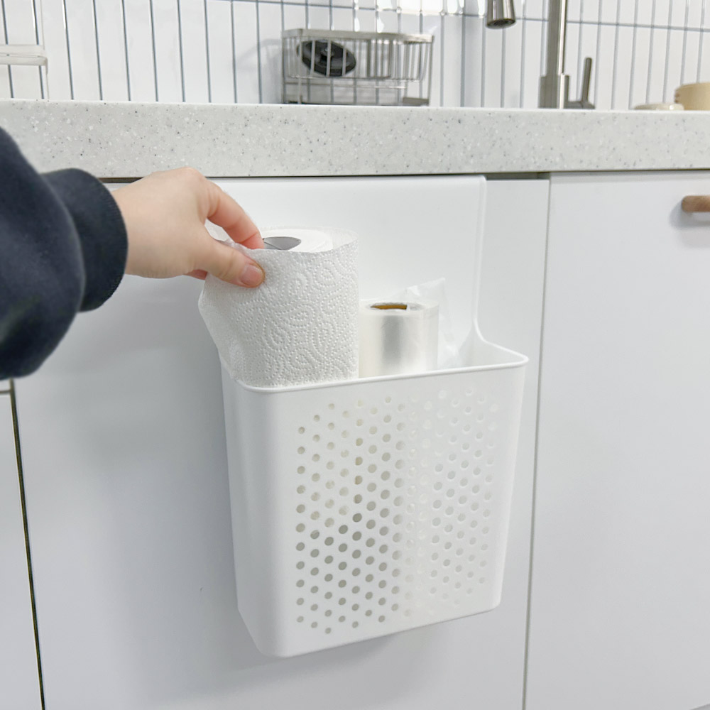 미니 싱크대수납바구니 긴 걸이형수납바구니 작은 사각걸이바스켓 미니 걸이형바스켓 도어바스켓
