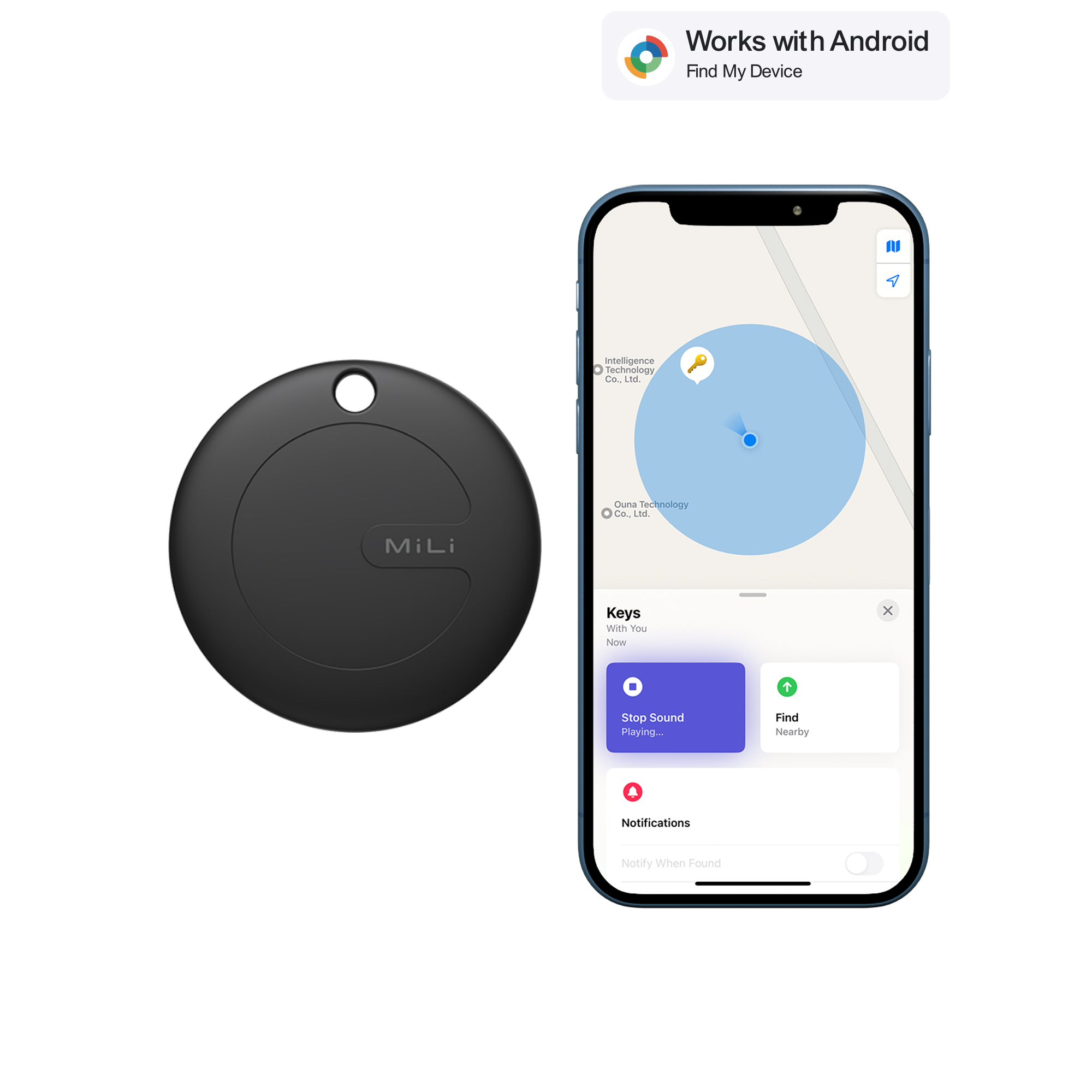 MiLi 미태그 위치추적기 삼성 스마트태그 갤럭시 에어태그 미아방지태그 자전거 유아 아이