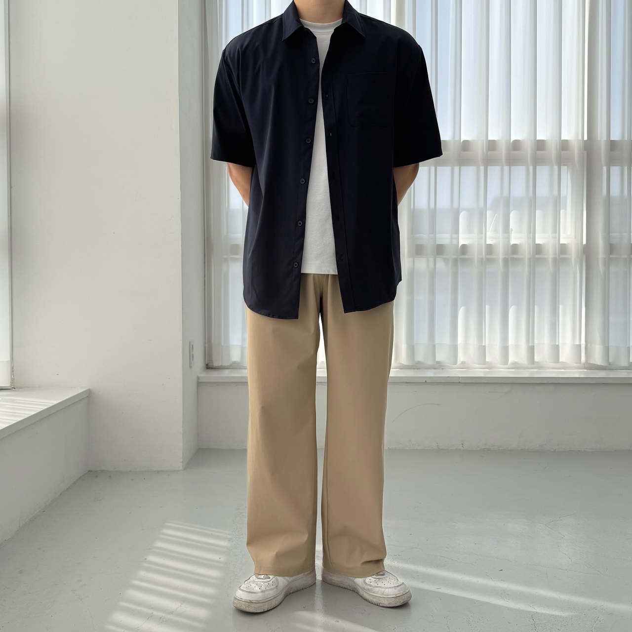 1+1 남자냉장고바지 통넓은바지 구김없는바지 - 상세 이미지 4