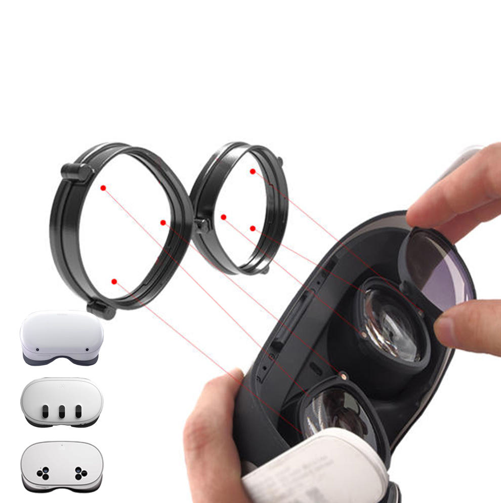 메타퀘스트2 3s VR 스트랩 악세사리 3dot 마그네틱 렌즈가이드 헤일로 오큘러스 제품 이미지