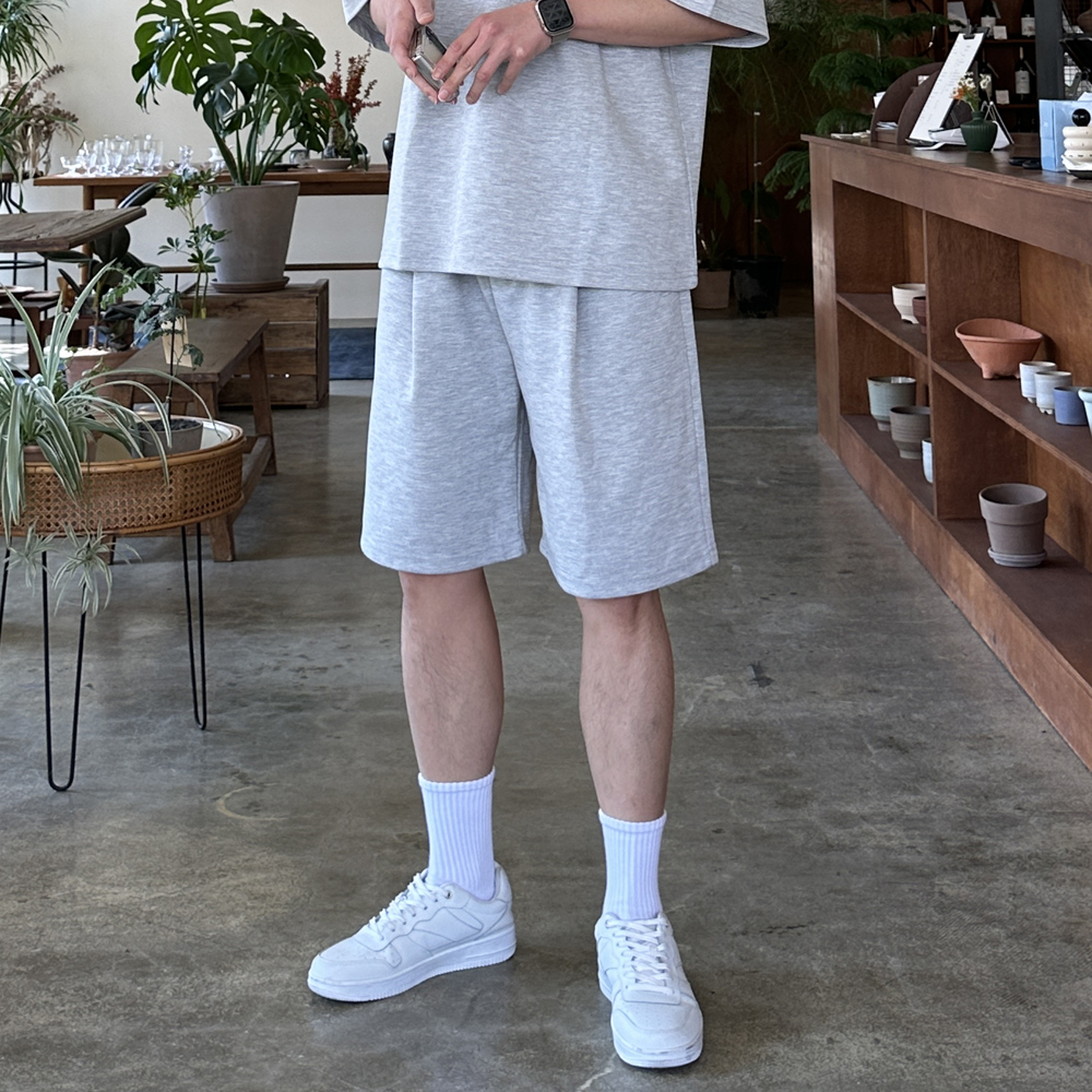 남자 반바지 밴딩 트레이닝 반바지 남자 버뮤다팬츠