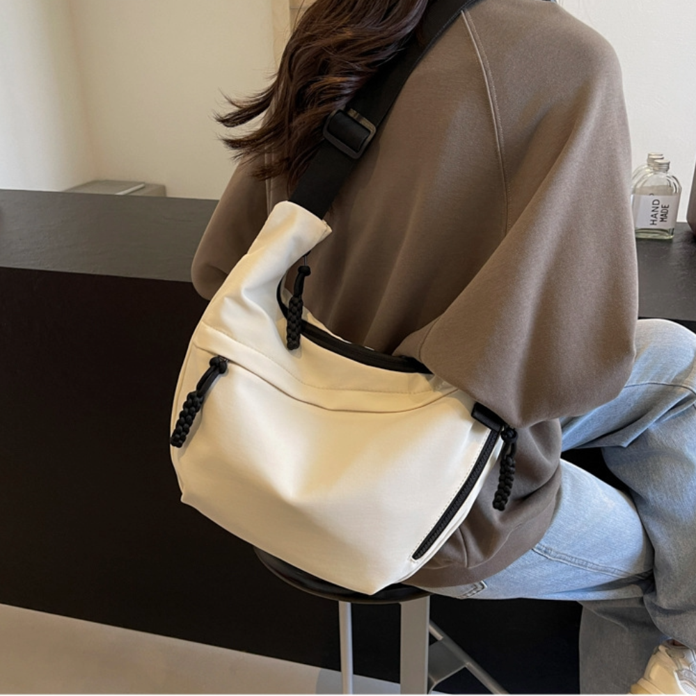 반달 크로스백 데일리 여행용 가벼운 나일론 해외여행 가방 65514 - 상세 이미지 2
