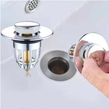 욕실 냄새차단 세면대배수관 물마개 팝업 똑딱이 마개