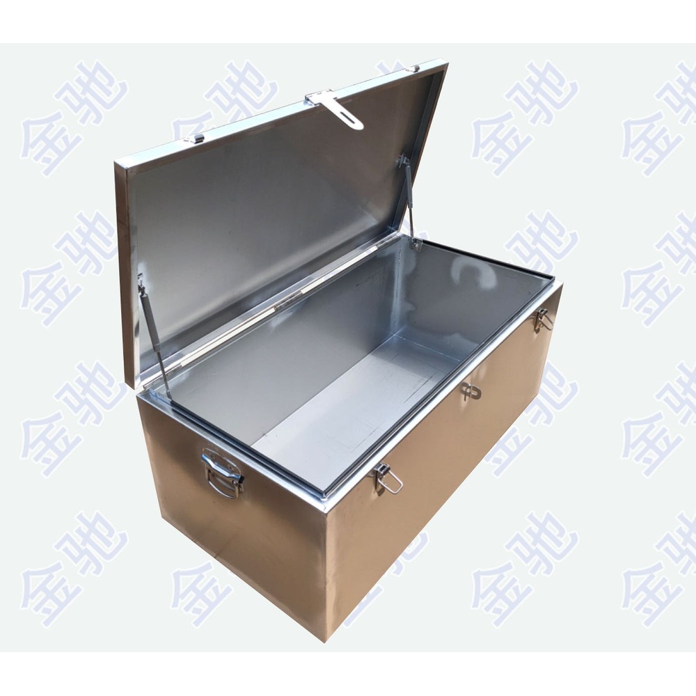 1톤트럭 공구함 스테인레스 공구박스 봉고 배터리 보관함 제트 길이80x너비40x높이40x1.5mm이중에어캡 - 상품 이미지