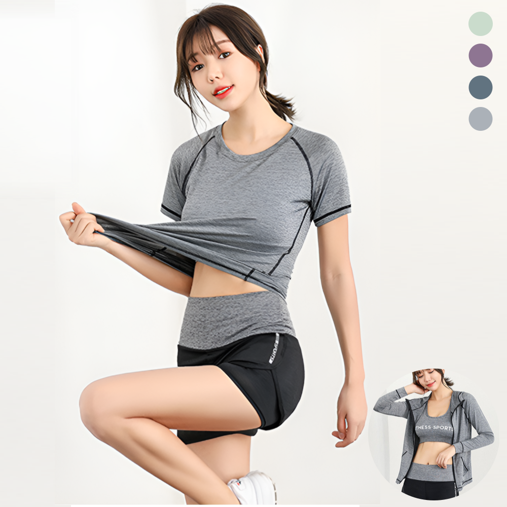 여자마라톤복장 런닝 러닝 마라톤 헬스 런닝복 러닝복 5종 세트