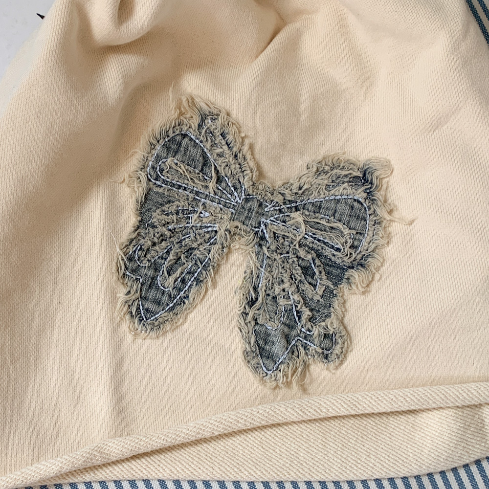 [핏예쁨] 빈티지 빅리본 패치 롱 비니 모자 4color 상세 이미지 25