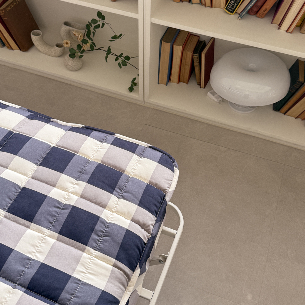 클래식 빅깅엄체크 알러지케어 먼지없는 사계절패드 110x200cm