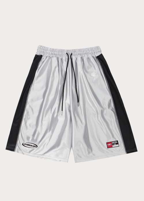 언브로큰 심볼로고 복서 버뮤다 팬츠 실버 - 상품 이미지