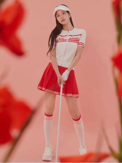 [본사직영][5%적립] 와이드앵글 여성 CO 여름 베이직 플리츠 큐롯 Red WWM25Q51R2