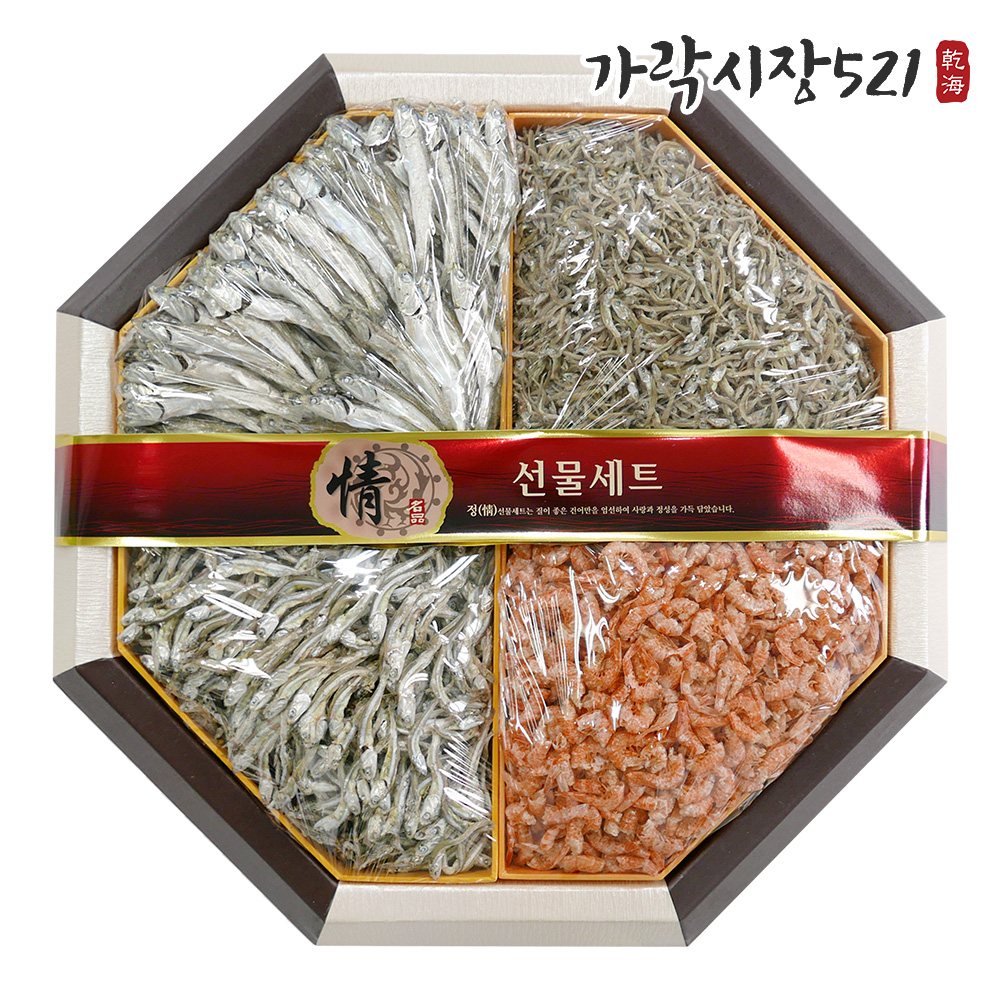 멸치 건새우 팔각지함혼합세트 답례품 어르신선물 볶음 조림 국물용 - 메인 이미지