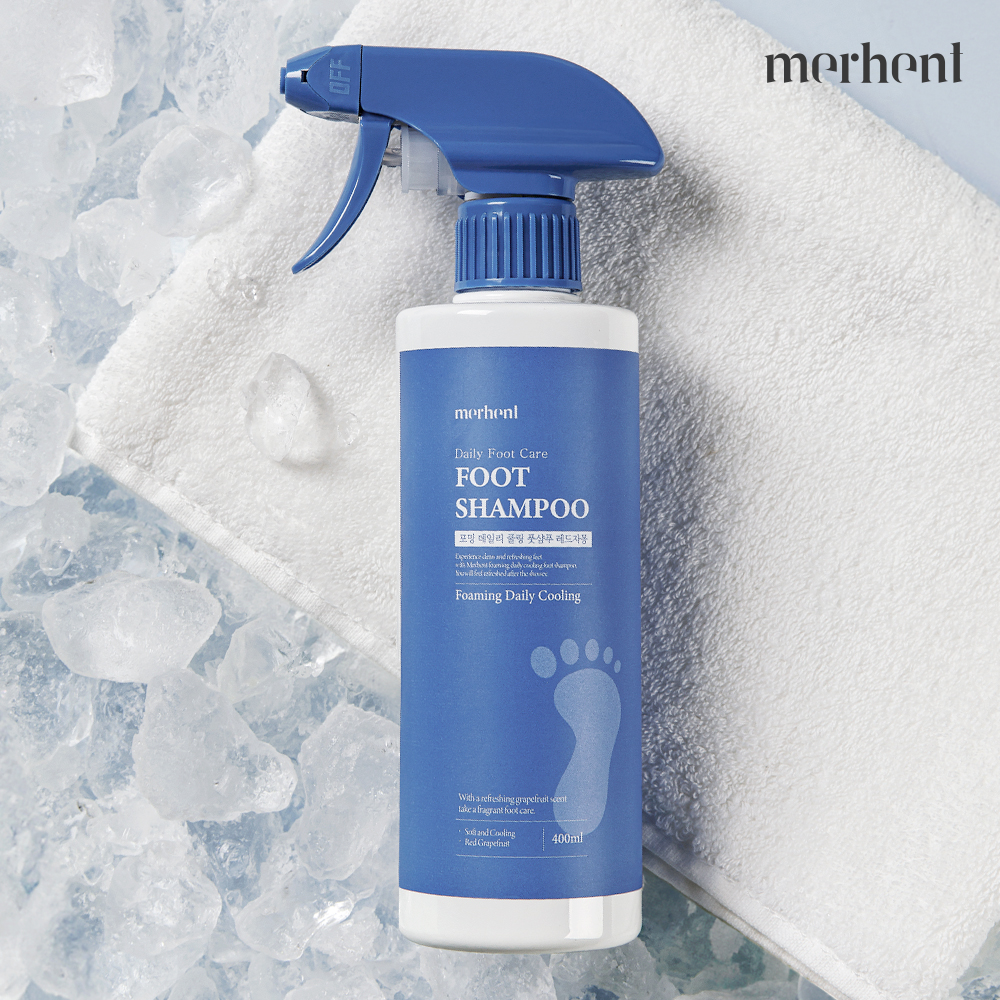 1+1 메르헨트 대용량 풋샴푸 400ml 레드자몽향 발세정제 발샴푸 풋케어 발냄새제거 - 상세 이미지 4