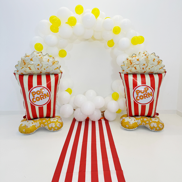[미소쌤] 팝콘 무비 파티팩 여름 환경구성 파티 패키지 데코 어린이집 가랜드 풍선 행사