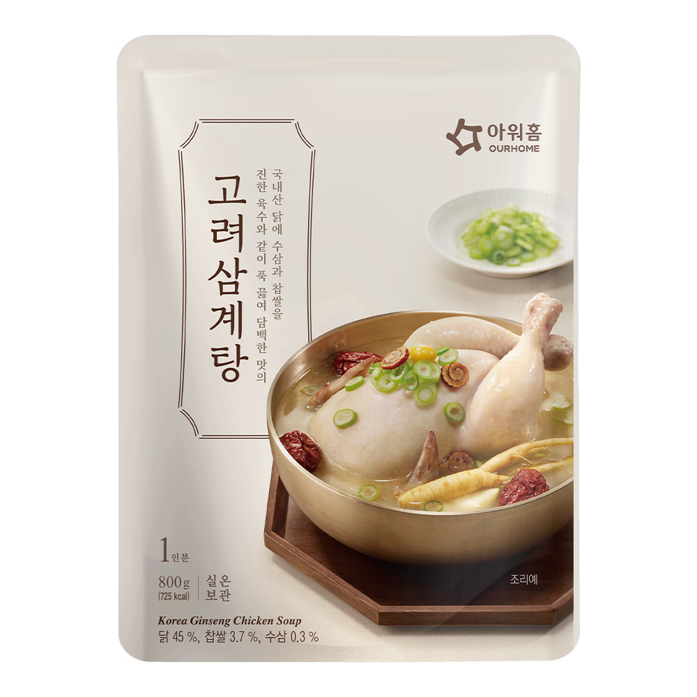 아워홈 고려 삼계탕 800g 한마리 : 푸드뱅크주식회사
