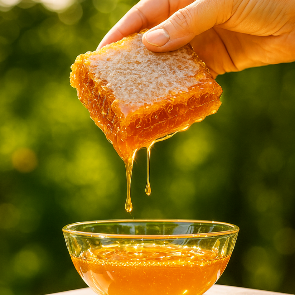 사랑벌꿀 베트남산 벌집꿀 요아정 토핑 벌꿀집 500g, 4개