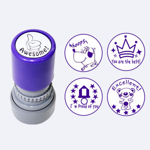 [만년도장] 영어칭찬도장_20mm원형 실사용 후기 | 효과 있을까? - 상품 이미지 1