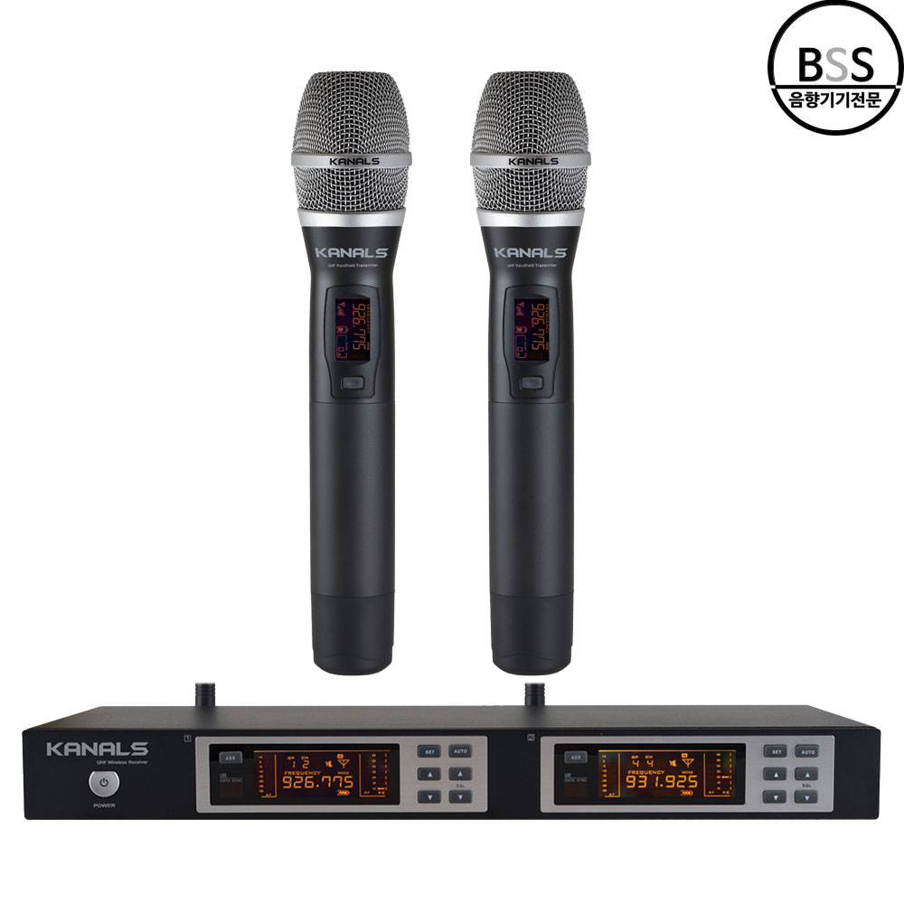 카날스 BK2001A 무선마이크 2채널 개척교회 댄스교실 행사장 연극 KANALS - 상품 이미지