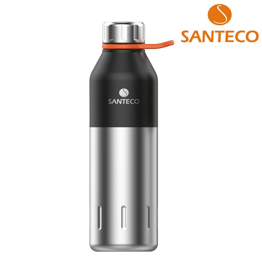 산테코 콜라 이중진공 휴대용 보온보냉병 500ml, 카본블랙, 1개 - 상품 이미지