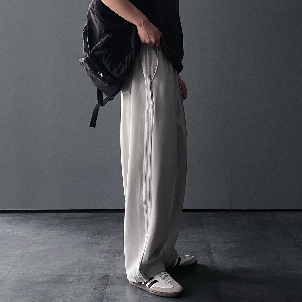 남자트랙팬츠 벌룬팬츠 남성와이드팬츠 통넓은바지 - 상품 이미지