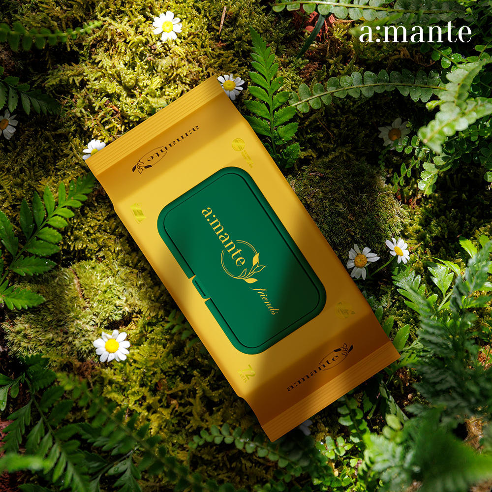 아망떼 물티슈 프렌즈 70평량 도톰한 두꺼운 신생아 유아 아기물티슈 엠보싱 캡형 10팩