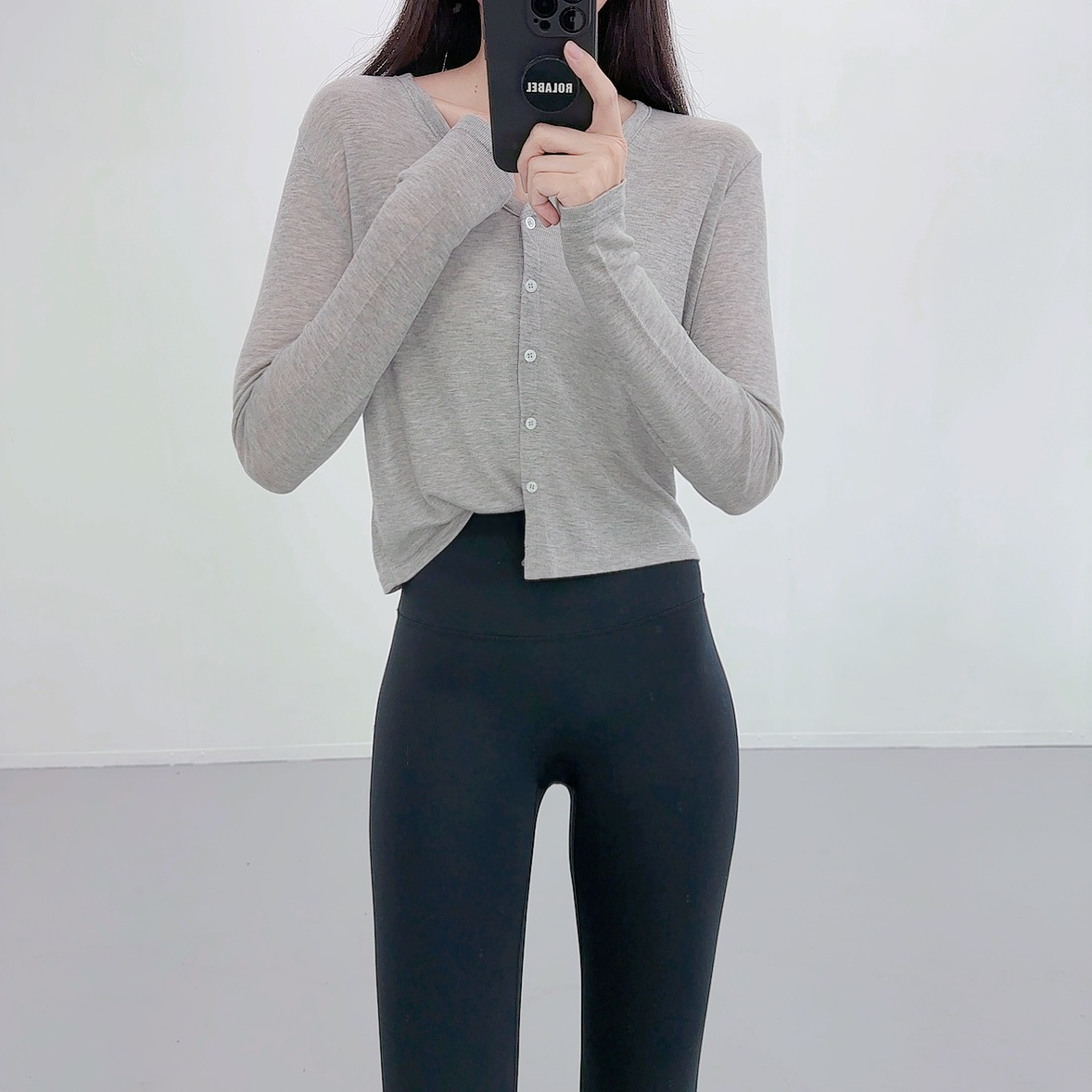 시스루 텐셀 크롭 얇은 루즈핏 니트 여름 여성 가디건 - 상세 이미지 3
