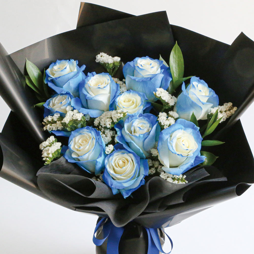 미드나잇 블루 생화 꽃다발 생일선물 꽃택배 꽃배달