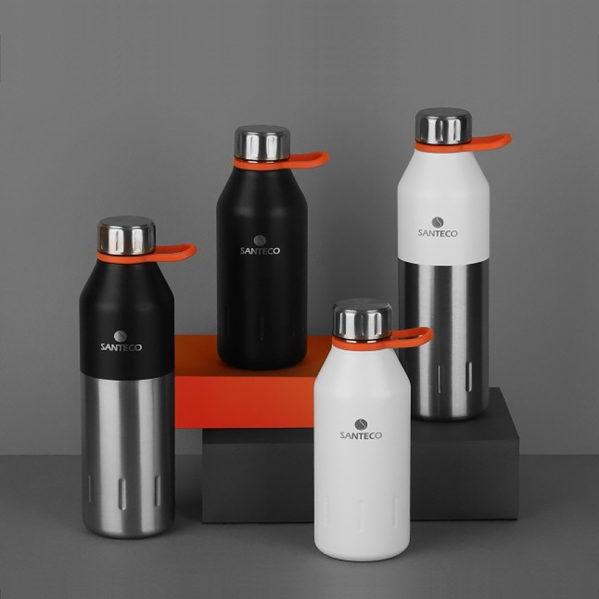 산테코 콜라 이중진공 휴대용 보온보냉병 500ml, 카본블랙, 1개 이미지 6