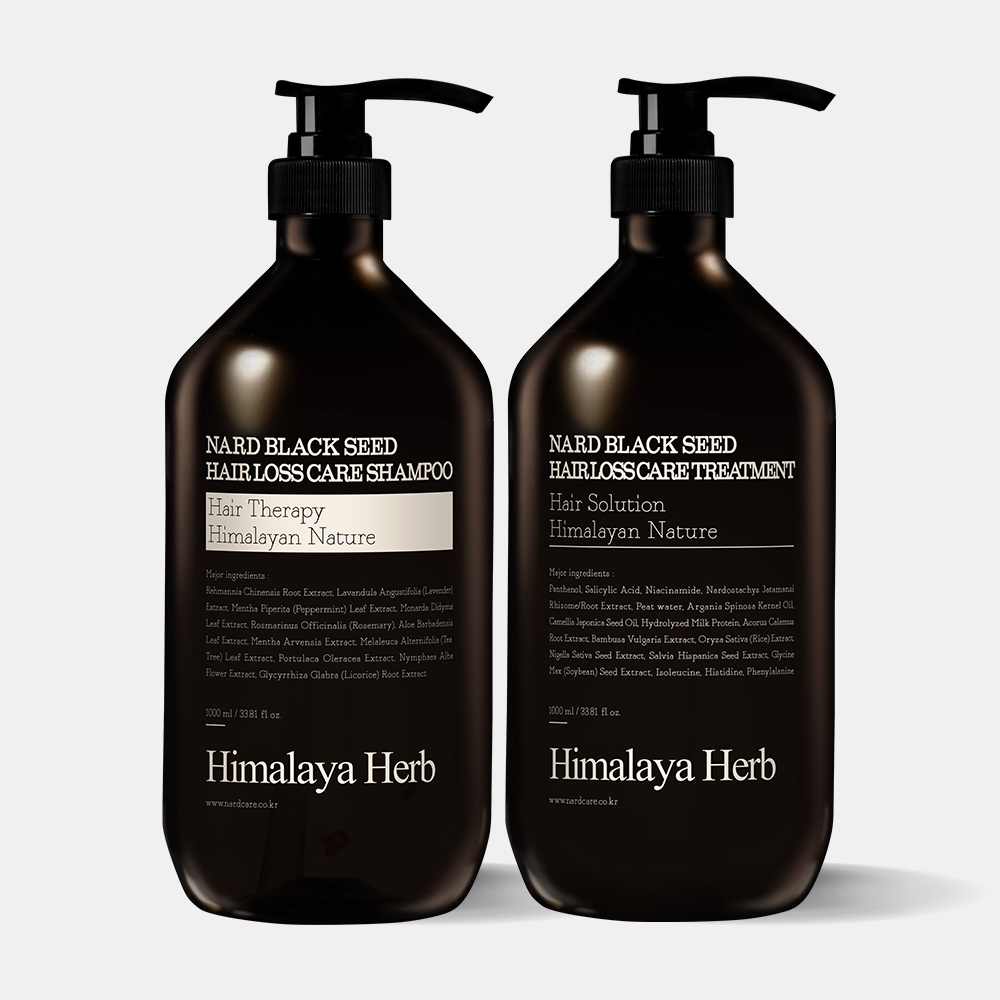 나드 블랙시드 탈모 샴푸1L+ 트리트먼트1L 세트