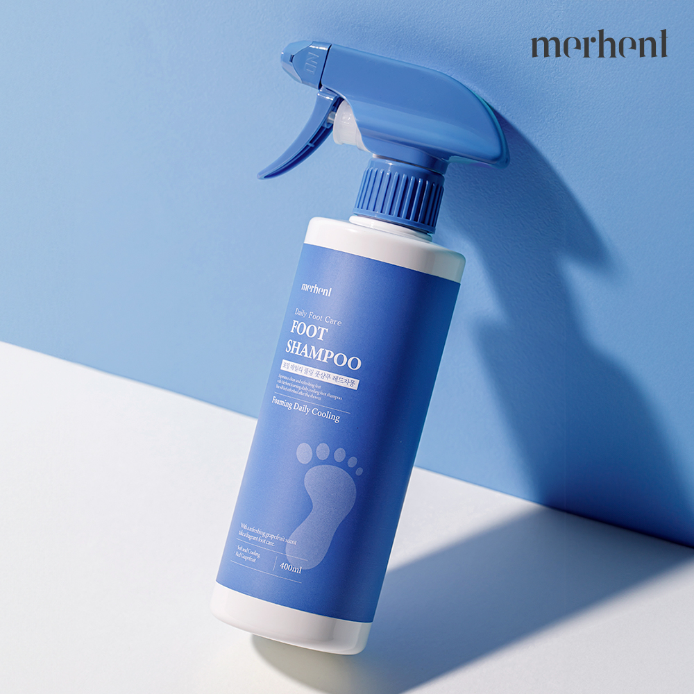1+1 메르헨트 대용량 풋샴푸 400ml 레드자몽향 발세정제 발샴푸 풋케어 발냄새제거 - 상세 이미지 5
