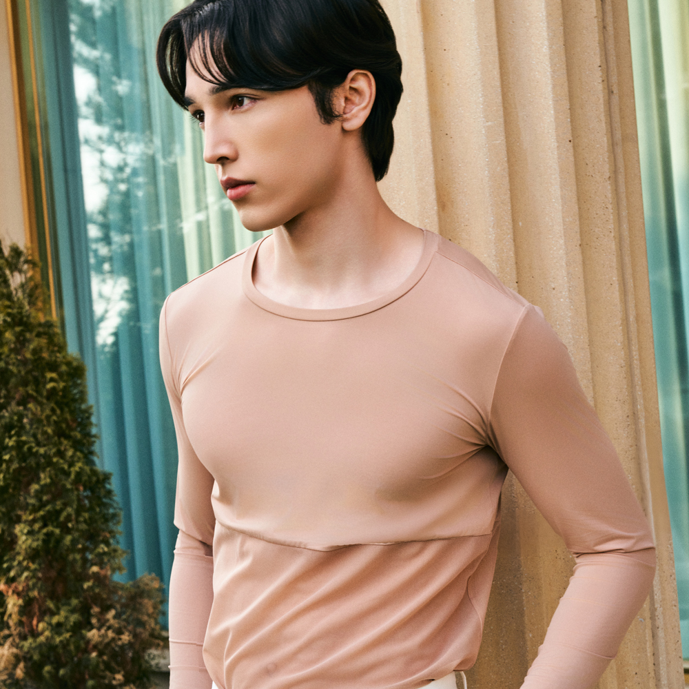 남성자외선차단 골프이너웨어 냉감티 테크스킨 하프메쉬