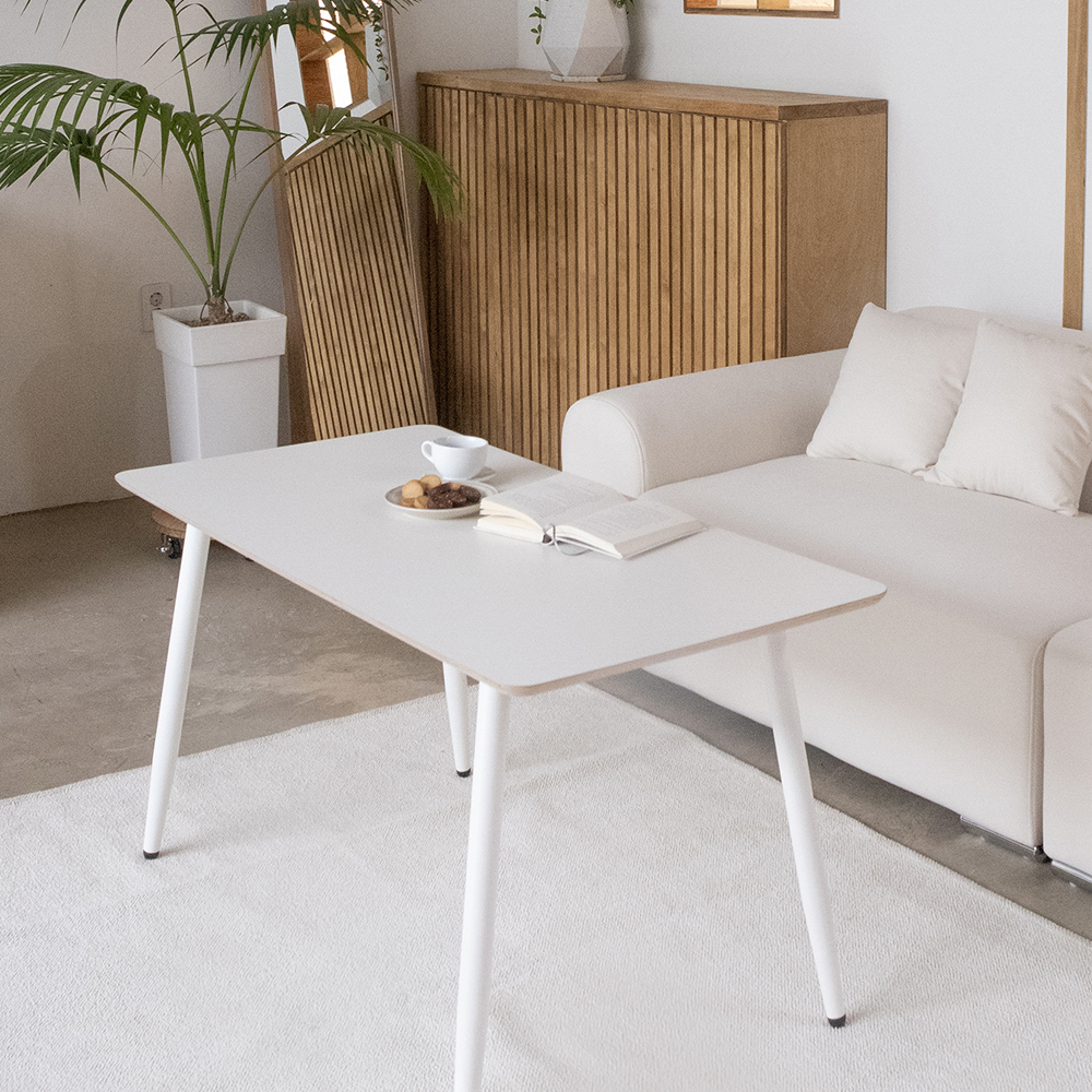 자작나무 원목 높은 쇼파테이블 거실 커피 티 소파 테이블 탁자 낮은 식탁 타원형 1000