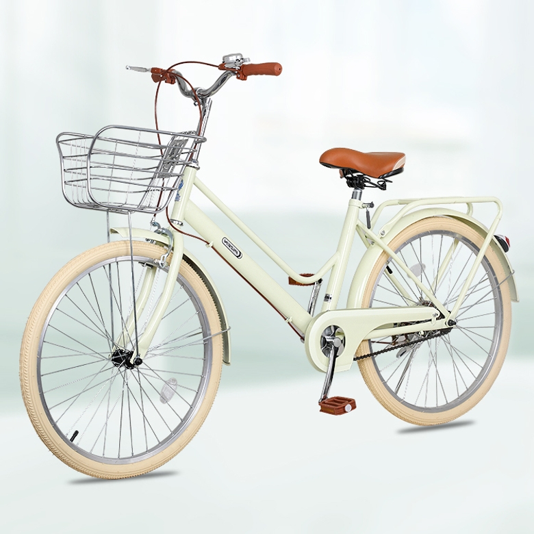 클래식 바구니자전거 24인치자전거 여자 여성용자전거 주니어 초등학생 중학생