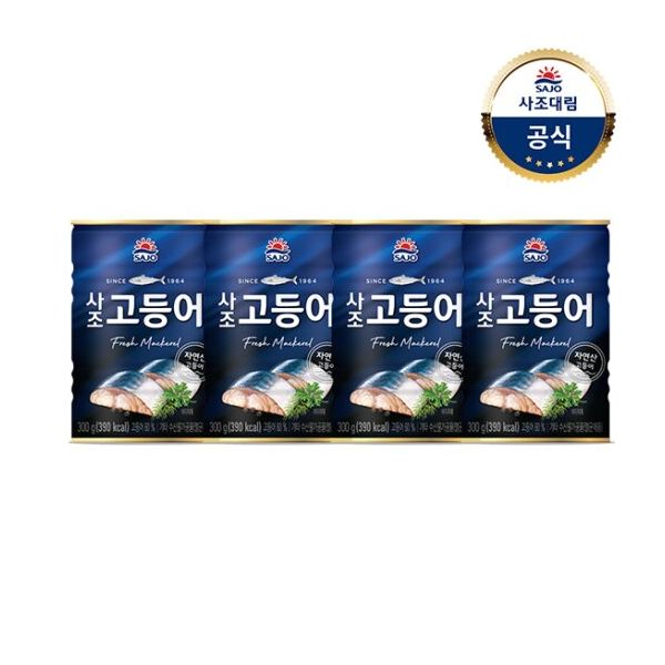 [사조대림] 고등어 300g x4개 : 씨유니
