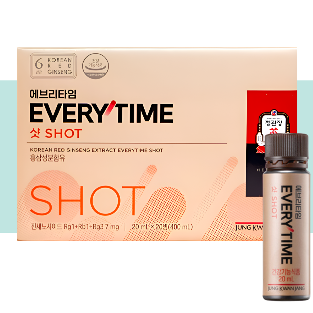 에브리타임 샷 홍삼정 애브리타임 정관장 20병X1박스
