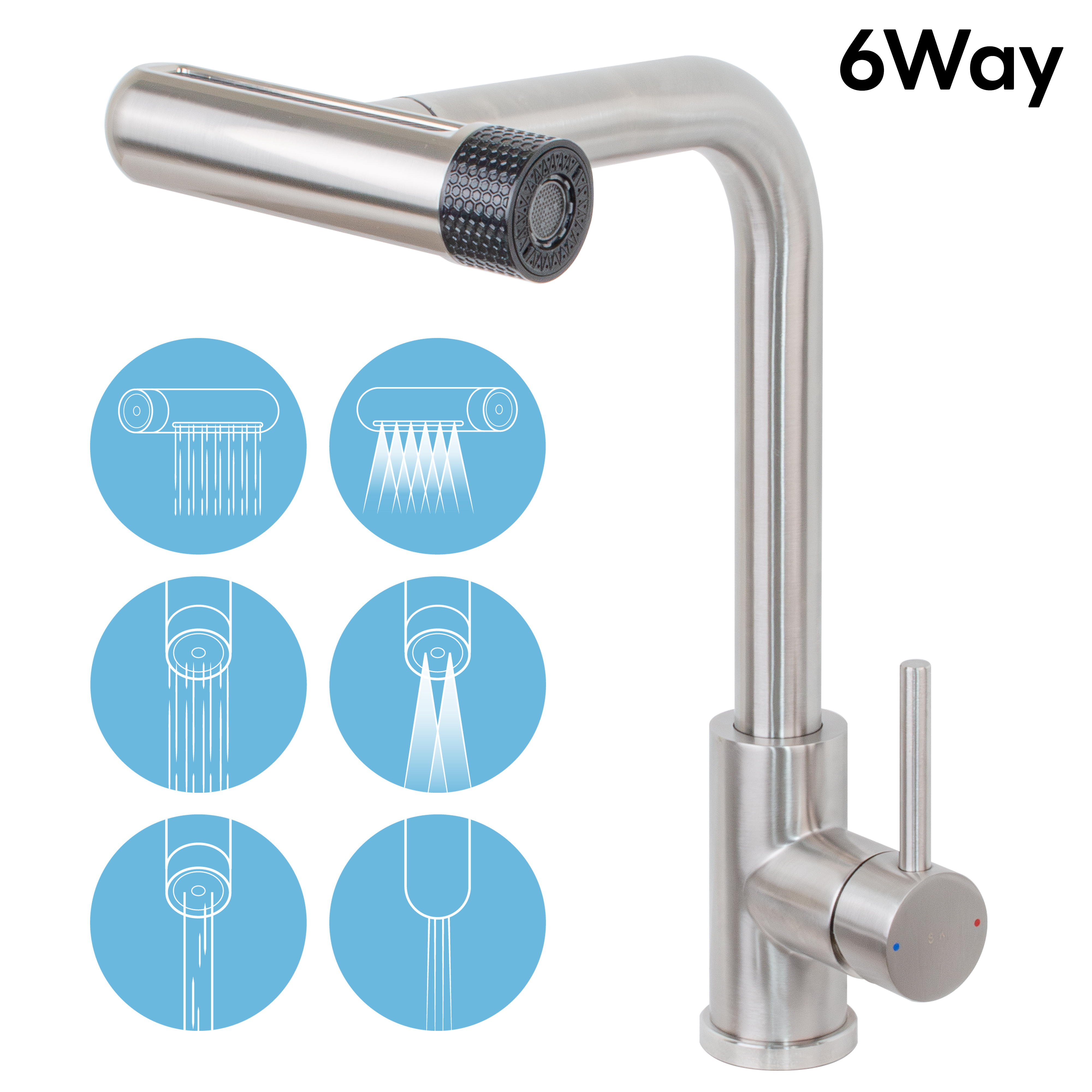 비욘드퍼니싱 6way 폭포 싱크대 주방 수전