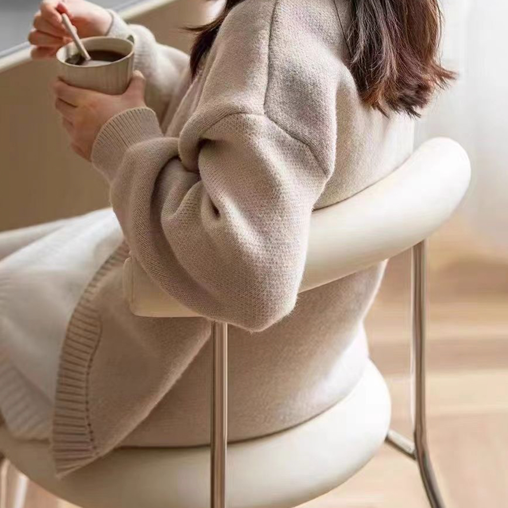 미드센추리 고급 가죽 인테리어 식탁의자