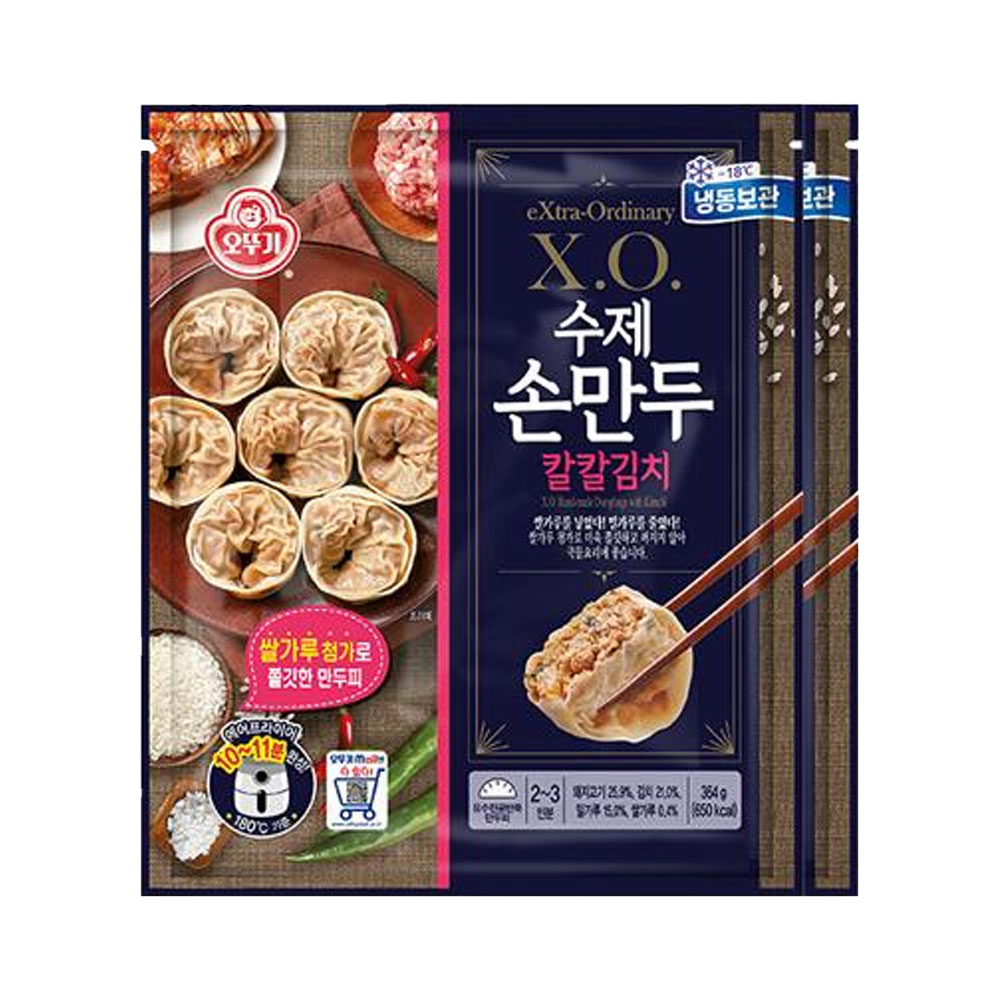 오뚜기 X.O. 수제손만두 칼칼김치 364g 2개