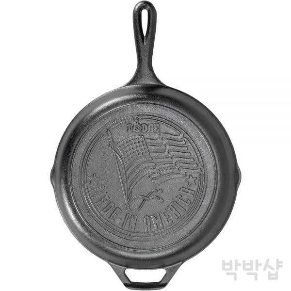 롯지 주물팬 주철 후라이팬 미국 성조기 디자인 26cm : 박박샵