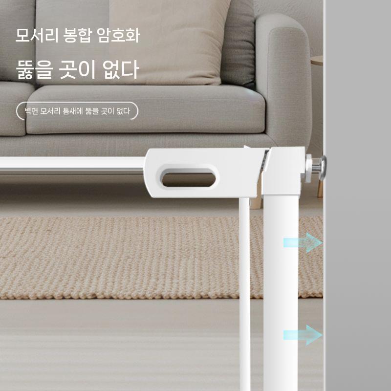 투명 펫도어 아크릴 가드 반려동물 안전 울타리 74-85.9cm 단일높이_77cm - 상세 이미지 5