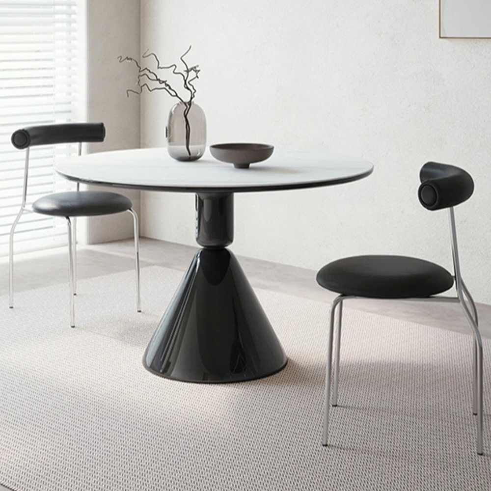 미드센추리 고급 가죽 인테리어 식탁의자