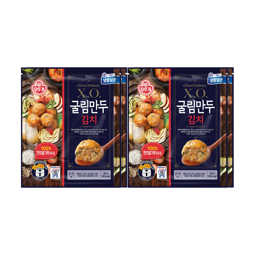 오뚜기 X.O. 굴림만두 김치 350g 4개