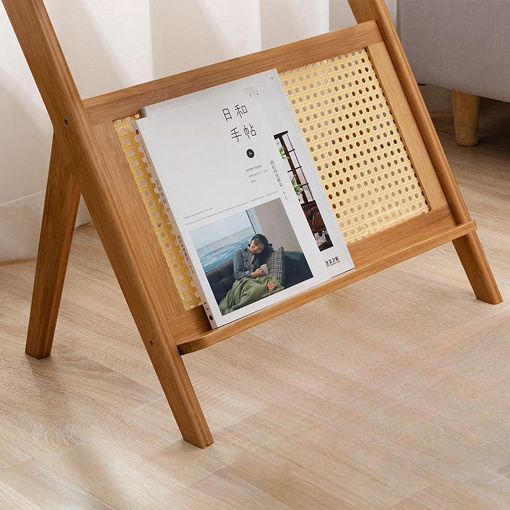 원목 라탄 사이드테이블 중형 모던 거실 쇼파 간이 미니 협탁 테이블