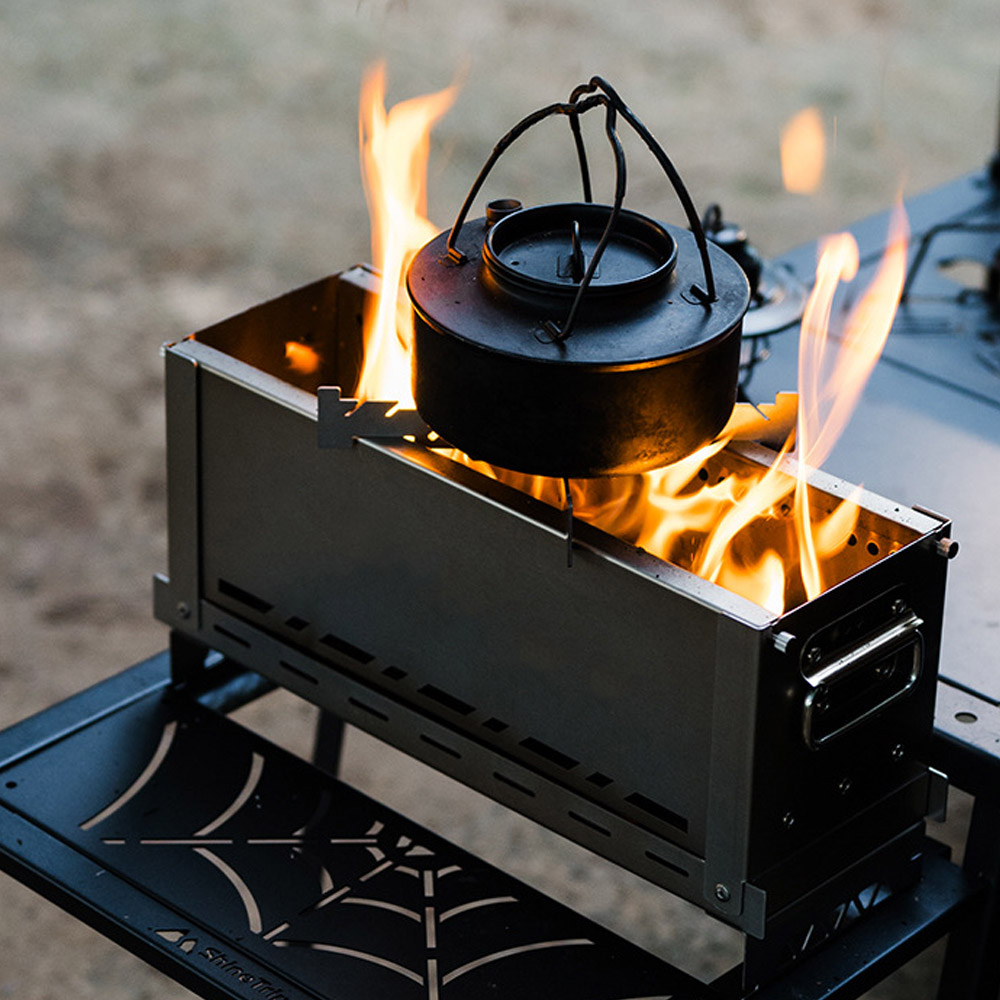 igt테이블용 이중연소 화로대 접이식화로대 캠핑바베큐 그릴 igt테이블호환