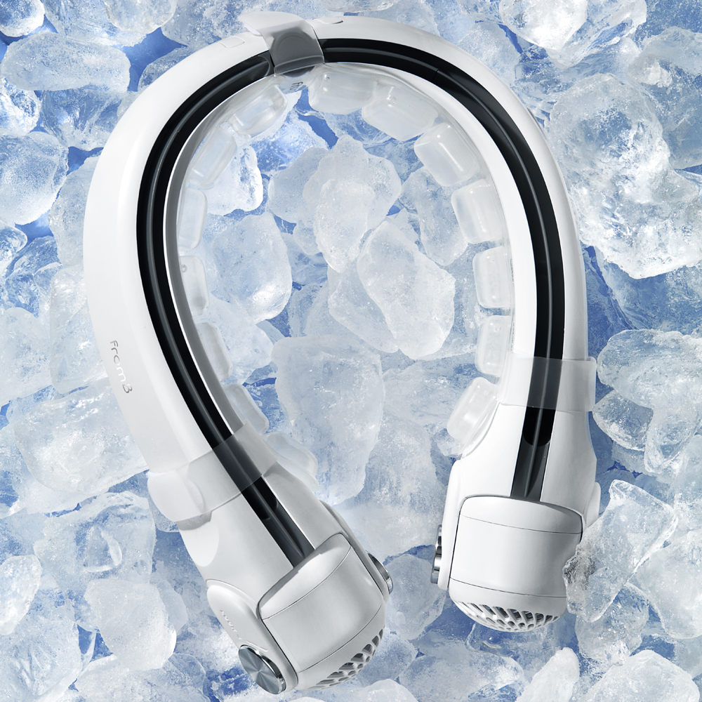 프롬비 휴대용 무선 터보 넥밴드 넥쿨러 선풍기 FG258 넥풍기 오션네이비 - 상세 이미지 2