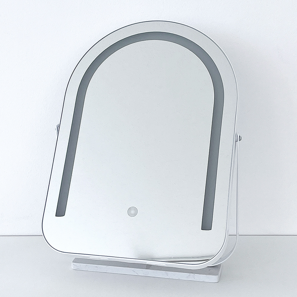 LED 아치형 화장대 거울 스탠드 원형 인테리어 거울