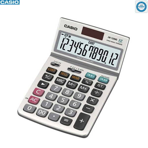 CASIO 전자계산기 120 태양열 계산기 탁상용계산기 마진계산기 매장계산기 업소용 일반 산업용 배터리 공학용 가정용 사무실 관공서 학교... 