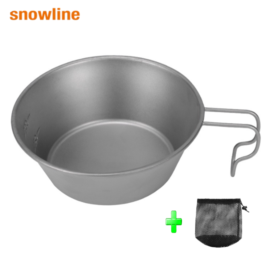 스노우라인 티타늄 시에라컵 450ml 지문방지 캠핑 백패킹 등산 컵