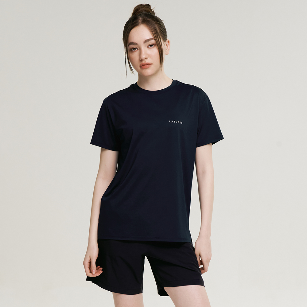 여성 에어로 터치 운동복 세트 냉감소재 헬스복 러닝복 짐웨어 세트 다크네이비